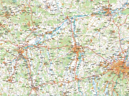 Mapa Alemania sur carreteras